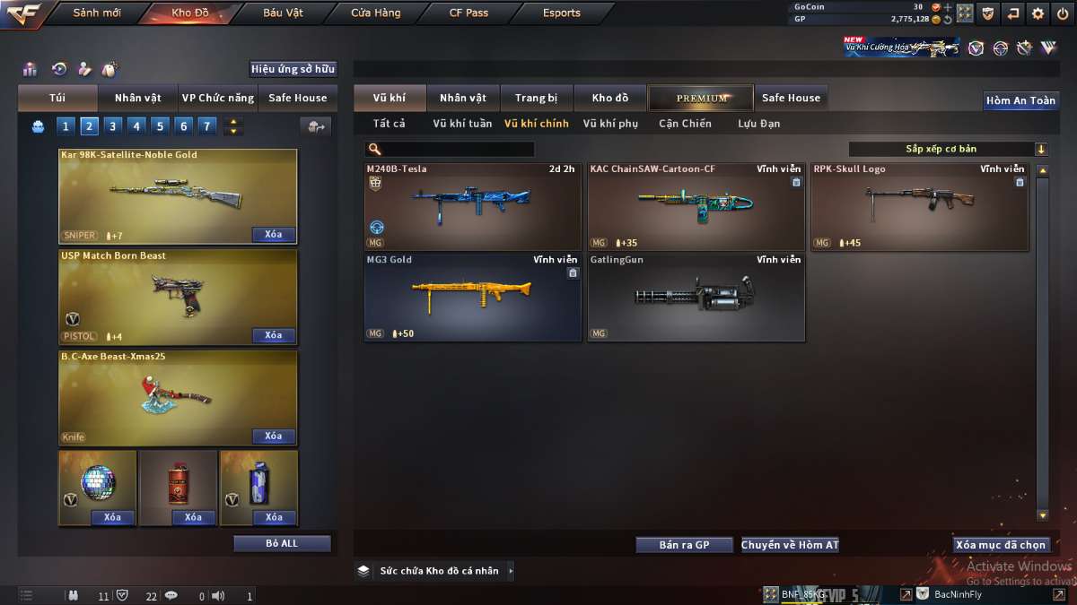 shop acc cf uy tin gia re